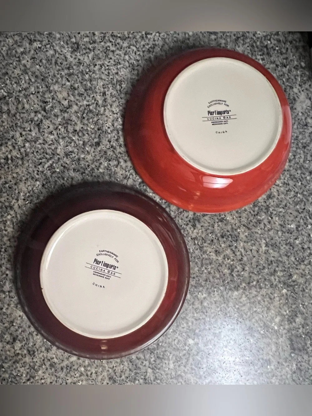Vintage Pier 1 Imports Cucina Pasta Bowls Set of 2